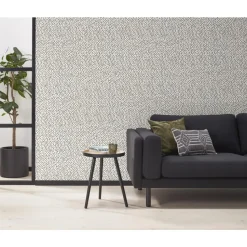 Behang Polka Zwart Wit