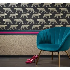 Behang Romana Zwart Goud