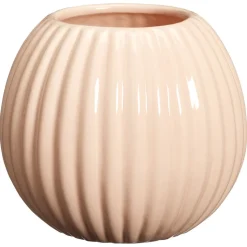 Bloempot Ribbel Roze 15x13 Cm