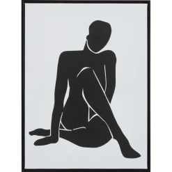 Canvas Woman Zwart