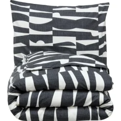 Dekbedovertrek Flanel Ozzie Zwart Wit 140x220 Cm