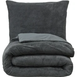 Dekbedovertrek Teddy Antraciet 140x220 Cm