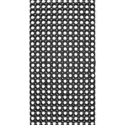Deurmat Rubber Zwart 50x100 Cm