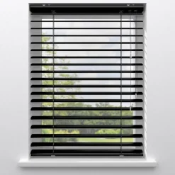 Fenstr Aluminium Jaloezie Bodine Zwart 50mm