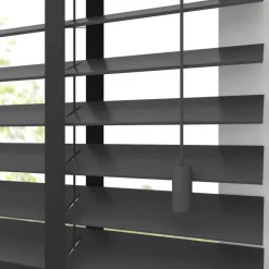Fenstr Bamboe Jaloezie Wessel Zwart 50mm
