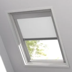 Fenstr Dakraam Rolgordijn Dave Wit Verduisterend