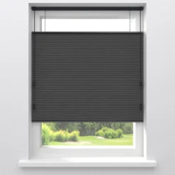 Fenstr Dubbel Plissé Aniek Antraciet Verduisterend