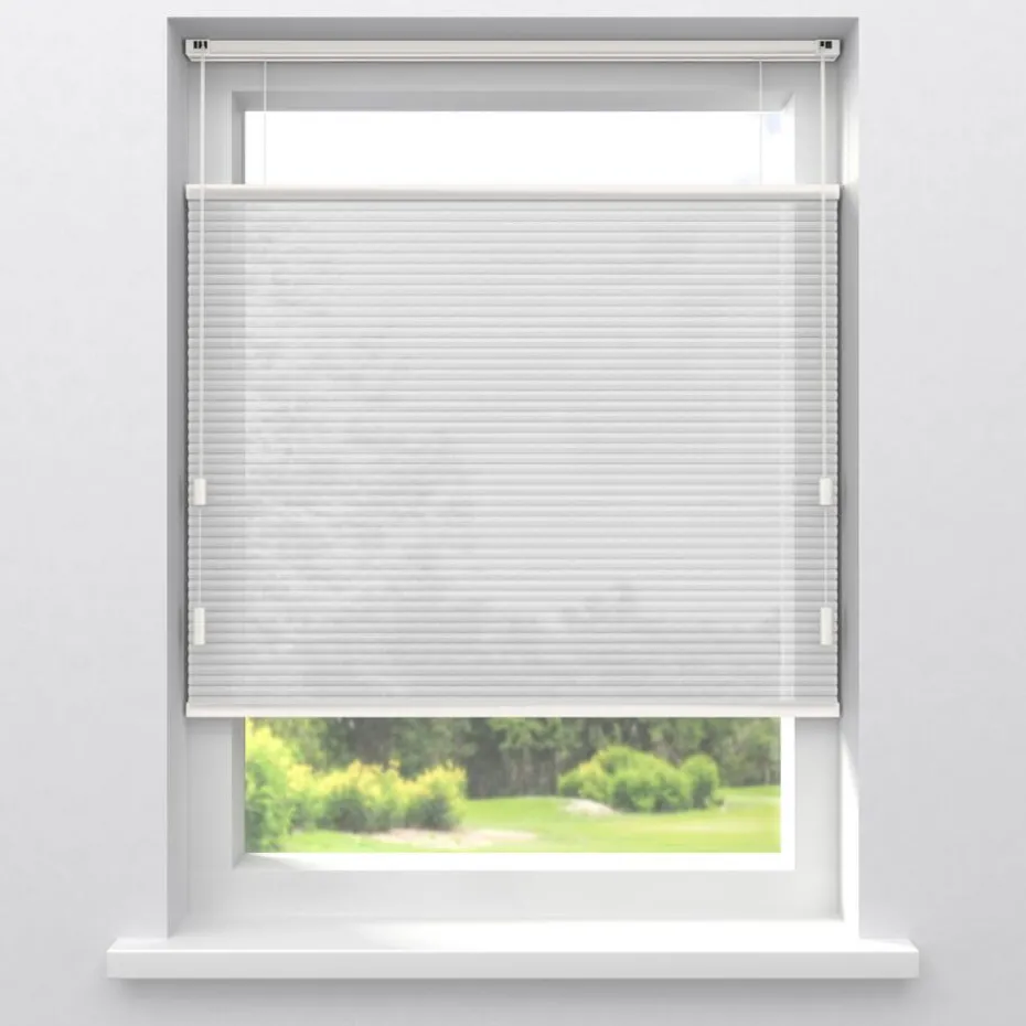Fenstr Dubbel Plissé Elena Wit Lichtdoorlatend