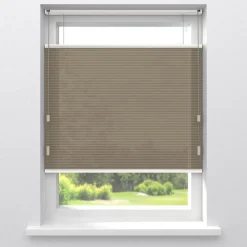 Fenstr Dubbel Plissé Lizzy Zand Lichtdoorlatend