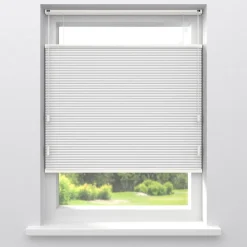 Fenstr Dubbel Plissé Thirza Wit Verduisterend