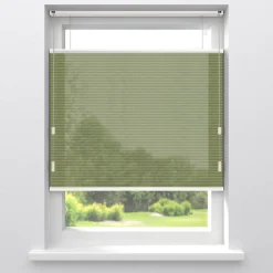 Fenstr Dubbel Plisségordijn Maud Groen Transparant