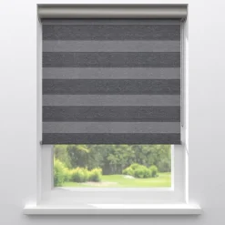 Fenstr Duo Rolgordijn Michiel Donkergrijs