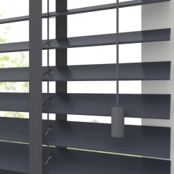 Fenstr Houten Jaloezie Hein Antraciet 50mm