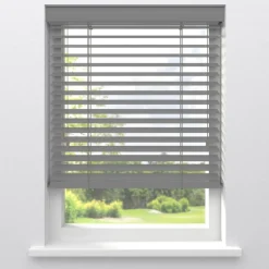 Fenstr Houten Jaloezie Hein Grijs 50mm