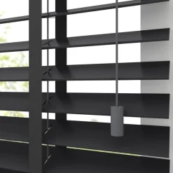 Fenstr Houten Jaloezie Wout Zwart 50mm