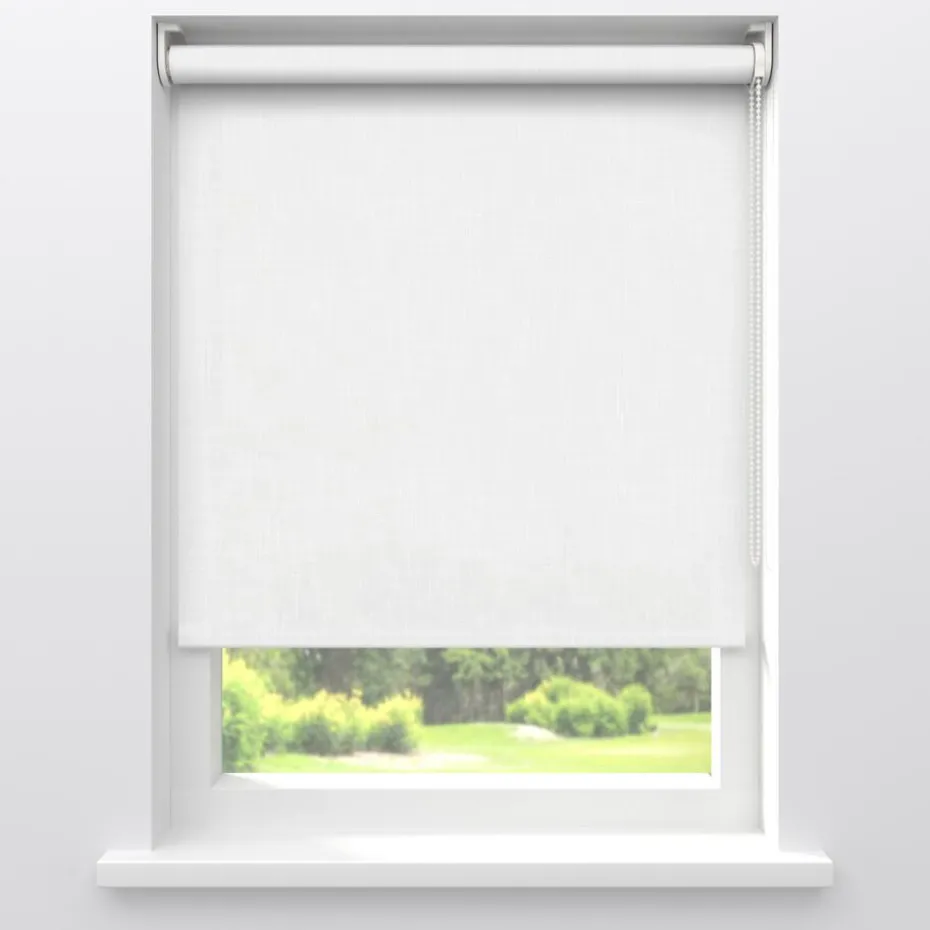 Fenstr Rolgordijn Iris Wit Lichtdoorlatend