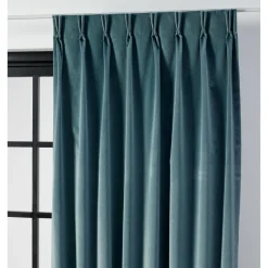 Gordijn Velours Romeo Grijsblauw