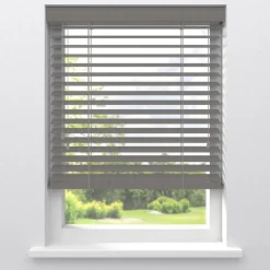 Houtlook Jaloezie Faber Grijs 50mm