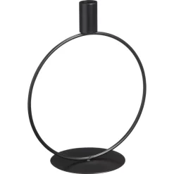 Kandelaar Obi Rond Zwart