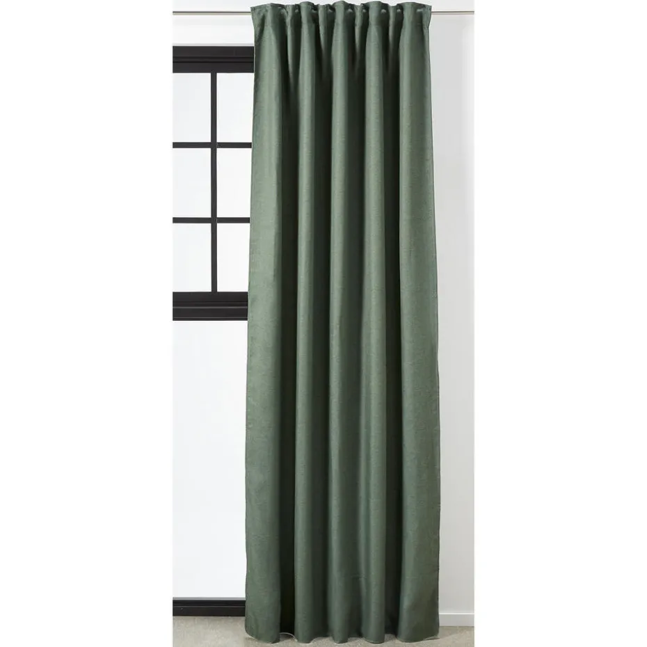 Kant En Klaar Gordijn Ziva Donkergroen
