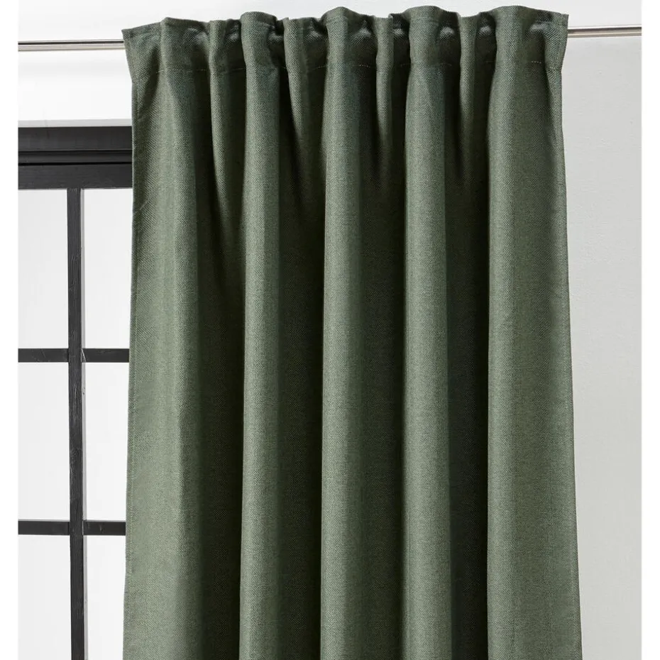 Kant En Klaar Gordijn Ziva Donkergroen