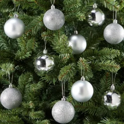 Kerstbal Zilver 10 Stuks
