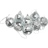 Kerstballen Disco Zilver - 8 Stuks
