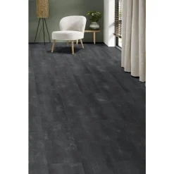 Klik PVC Mabel Antraciet Tegel