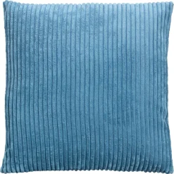 Kussen Rib Donker Blauw 45x45 Cm