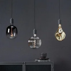 LED Lamp 16,5x28 Cm Champagne E27 Dimbaar