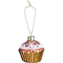 Ornament Cupcake Roze
