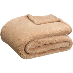 Plaid Flaine Taupe 130x160 Cm