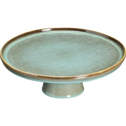 Plateau Op Voet Glaze Groen