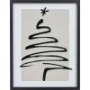 Poster Kerst Wit/Zwart