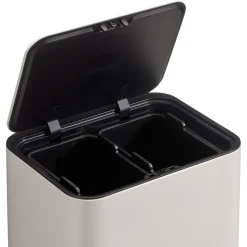 Prullenbak Op Pootjes 2X 12,5 Liter Beige