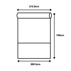 Rolgordijn Milou Wit 210x190 Cm