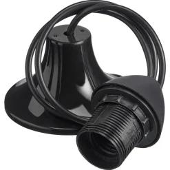 Snoerpendel E27 Zwart