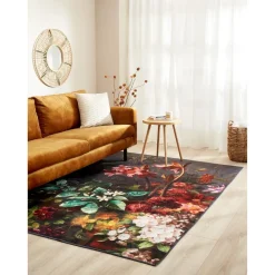 Spiegel Rattan Bruin