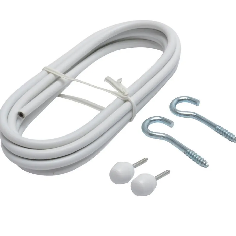 Spiraal/Knop/Haak Wit 250 Cm