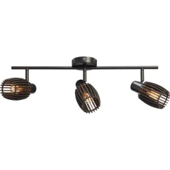 Spot Apulu Zwart 3-lichts