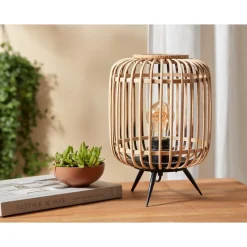 Tafellamp Bia Zwart Naturel