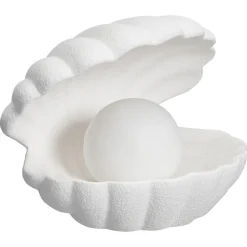 Tafellamp Schelp Wit