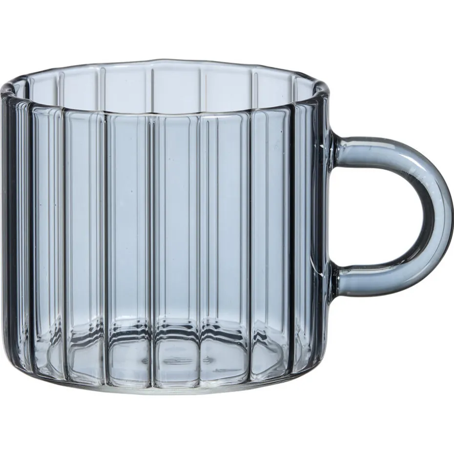 Theeglas Solo Ribbel Grijs - 260 Ml