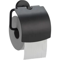 Toiletrolhouder Metaal Zwart 14,5x7x14,5 Cm