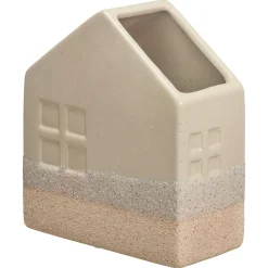 Vaas Huis Naturel 14x7,2x15,5 Cm 14x7x16 Cm