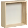 Wanddecoratie Hout Wit Maat M 25x9x25 Cm