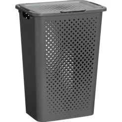 Wasmand Rattan Ruit Antraciet 50 L